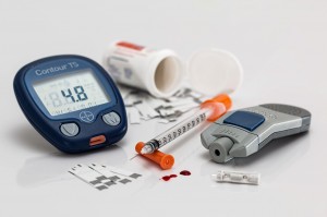 medical device to detect glucose in the blood of diabetics